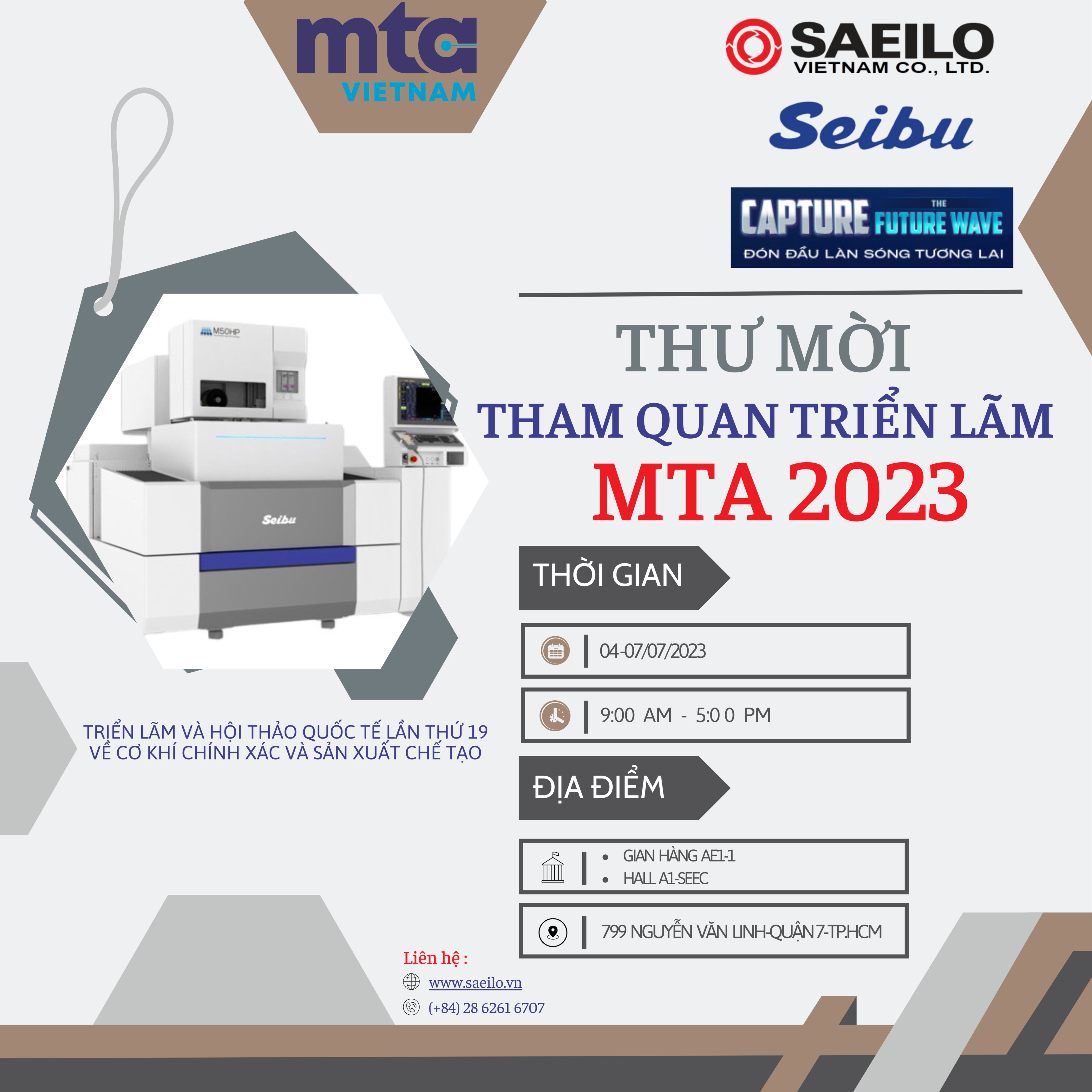  Thư mời triển lãm MTA Việt Nam 2023 - SAEILO